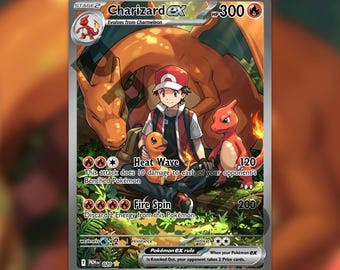 Charizard ex Custom made TCG HOLO Card PKM-020
