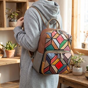 Leather Knapsack - Etsy display picture 2
