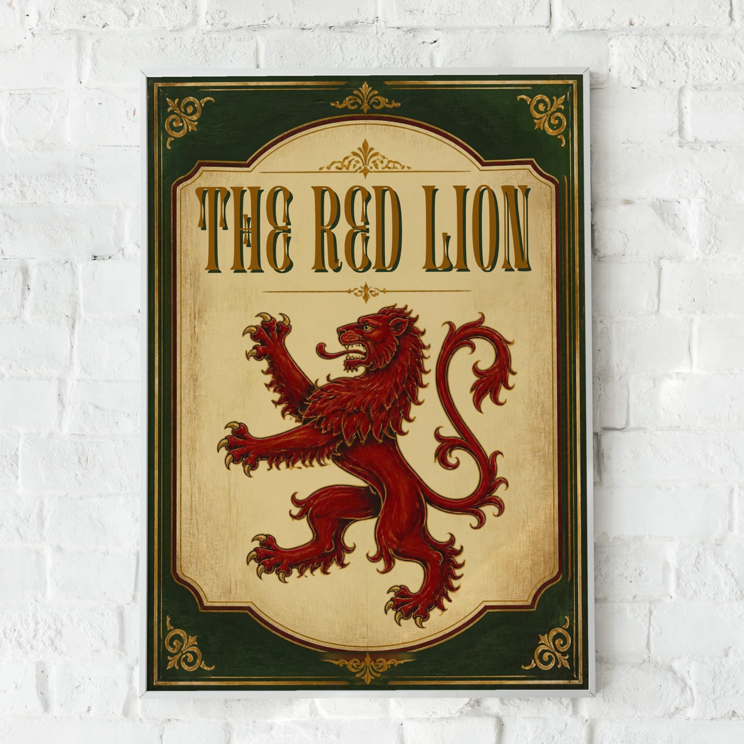 Red Lion Rampant - Etsy