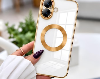 Lyxigt genomskinligt iPhone-skal, transparent silikonskydd med färgglada hörn och kameraskydd, för iPhone 17, 16, 15, 14 Pro Max Plus