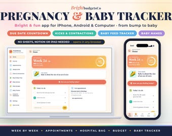 Pregnancy Tracker App for iPhone and Android, Baby Tracker, Contraction Timer and Kick Counter