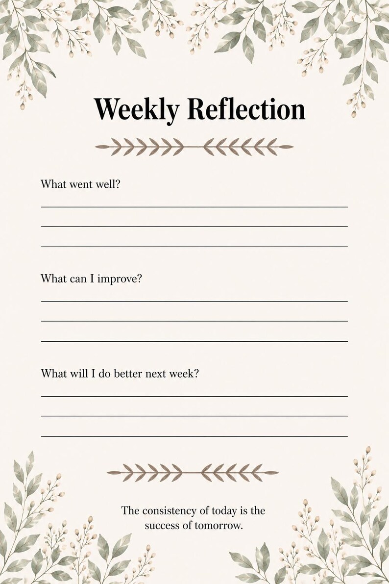 7 Day Reset Planner PDF / Printable Weekly Planner PDF - Etsy