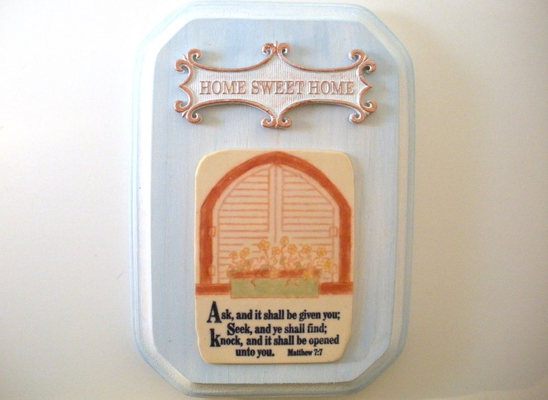 Verse Plaque Matthew 7 7 Ask And It Will Be Given To You Etsy