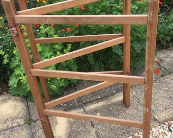 Old Vintage Wooden Clothes Airer or Clothes Horse