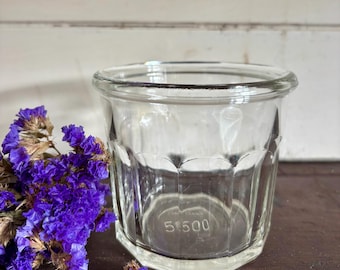 Vintage French Glass Jam Jar