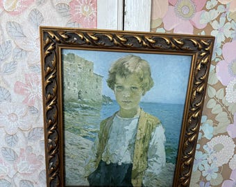 Vintage’Sea Dreams’ Framed Print by Marie Lucas Robiquet