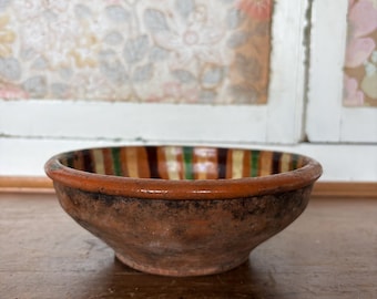 Vintage Painted Decorative Bowl