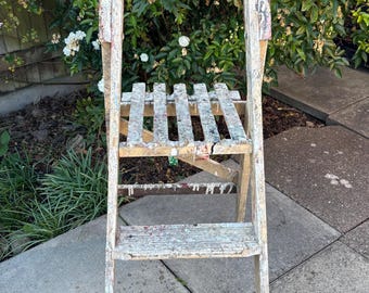 Vintage Wooden Step Ladder