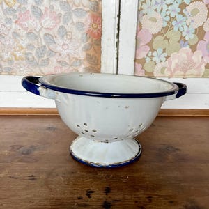 Vintage Enamel Colander
