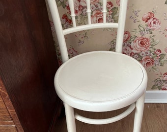 Vintage Painted Wooden Bentwood Chair