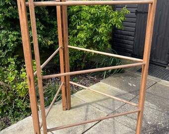 Old Vintage Wooden Clothes Horse Airer