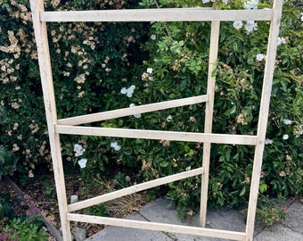 Vintage Wooden Painted Clothes Airer