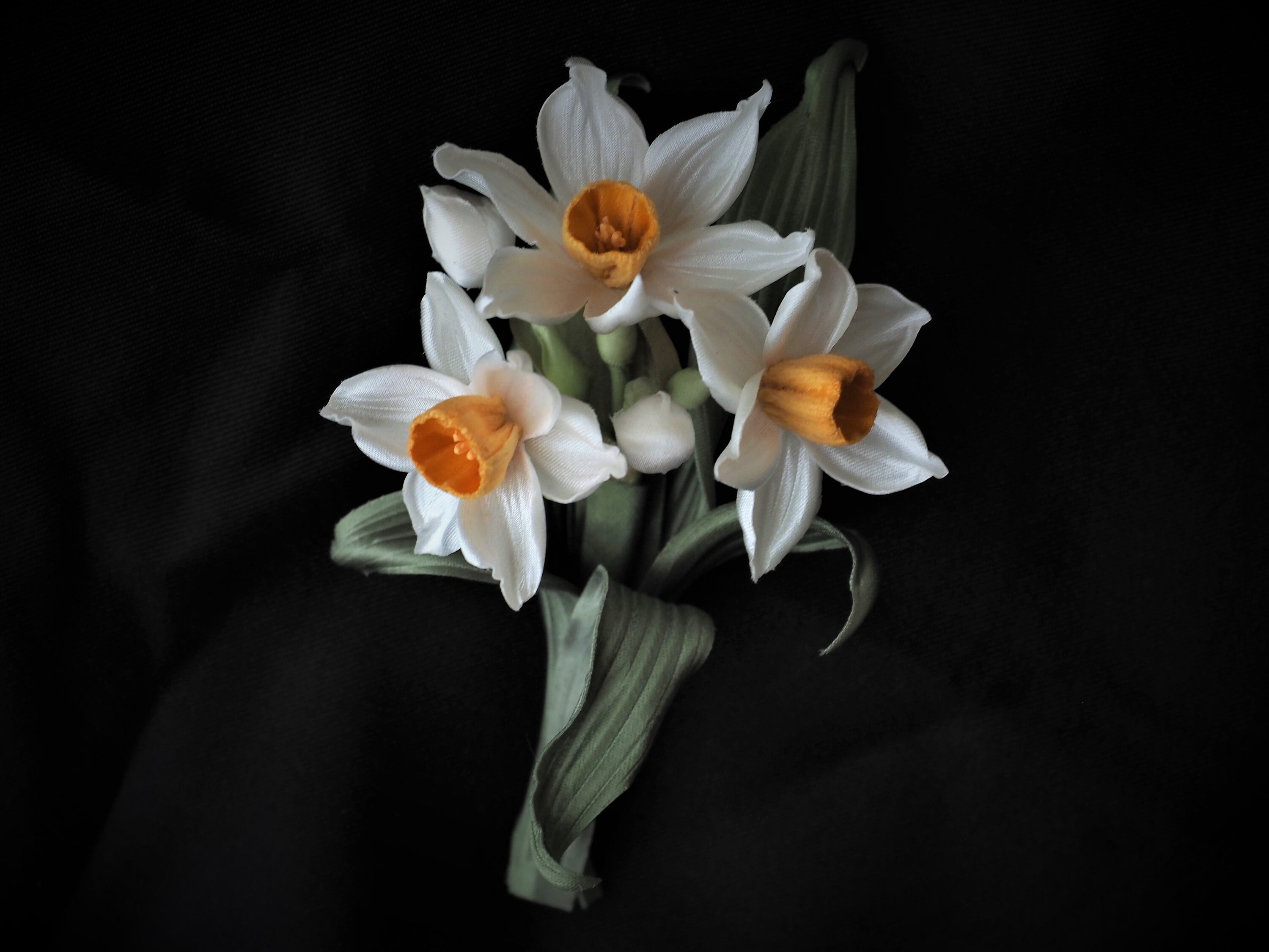 SILK DAFFODIL BROOCH Anniversary Gift for Her Daffodil Etsy UK