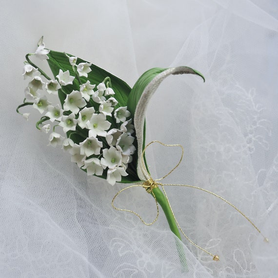 Lily of the valley brooch deals