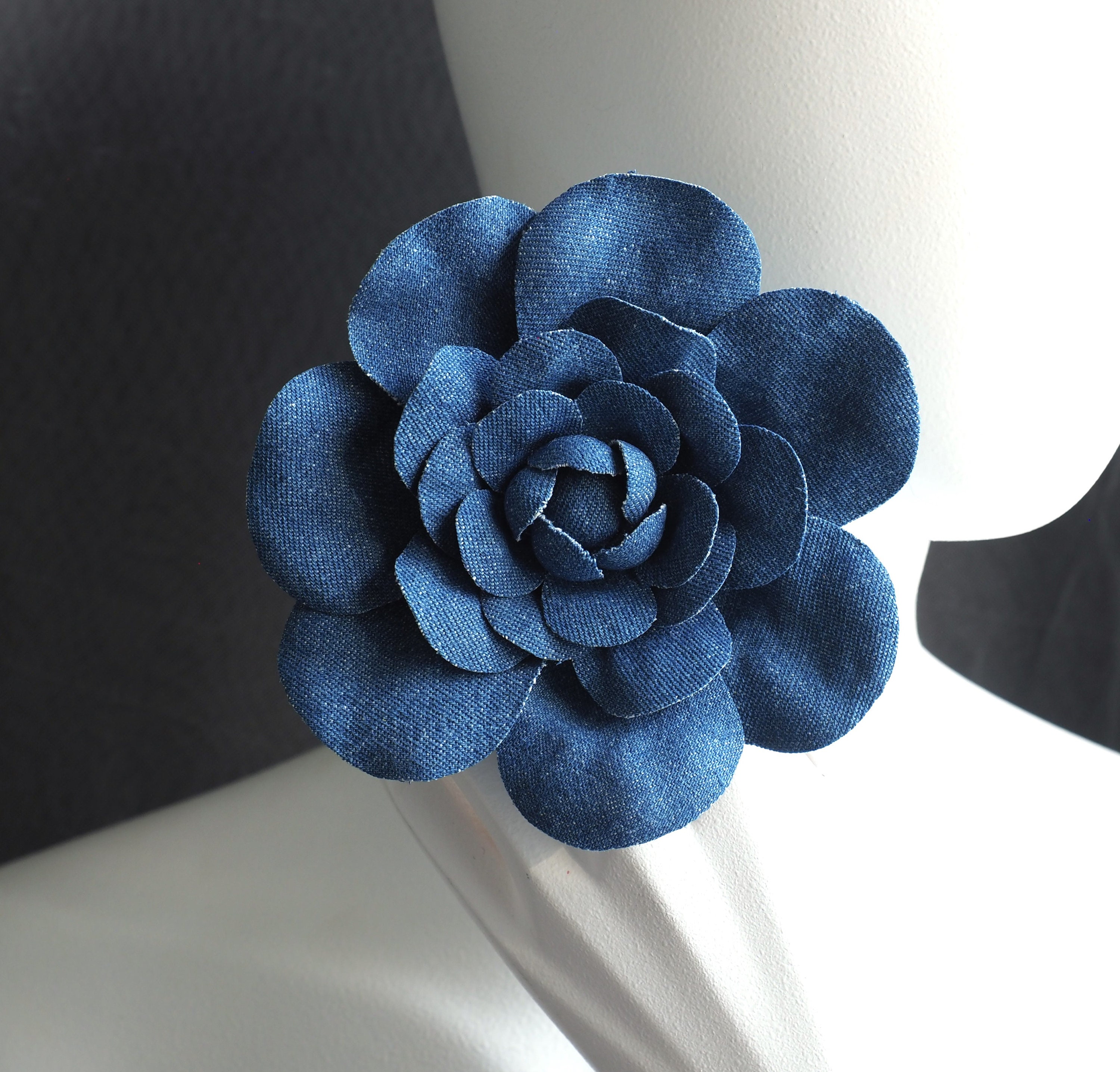 Spilla Da Bavero A Forma Di Fiore E Rosa, Realizzata A Mano, Da - Foto 3