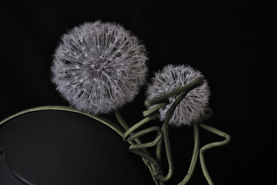 SILK DANDELION HEADPIECE Statement Headpiece Dandelion - Etsy