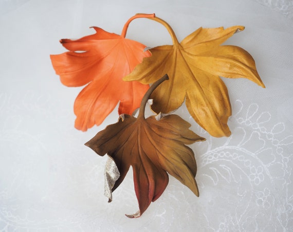 Maple Leaf Brooch Maple Leaf Hat Pin Maple Leaf Jewelry Leaves Jewelry Fall  Leaves Autumn Leaves Hat Pins for Women Pocketbook Pins 