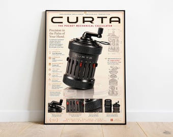 Vintage 1954 Type 1 Curta Calculator - Rare Collectible - Etsy
