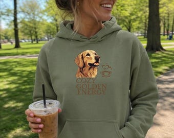 Sudadera con capucha cómoda de Golden Retriever / Sudadera para amantes de los perros