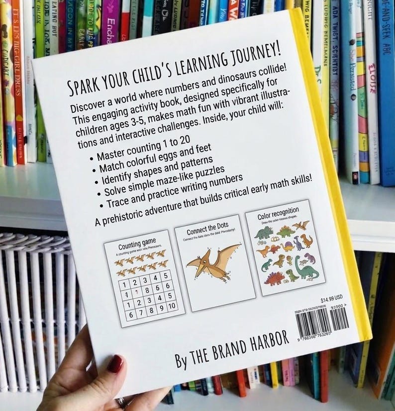 Printable Dinosaur Math Worksheets for Preschool | Kindergarten ...
