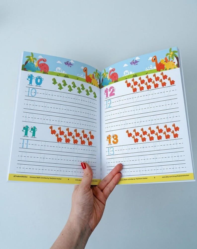 Printable Dinosaur Math Worksheets for Preschool | Kindergarten ...