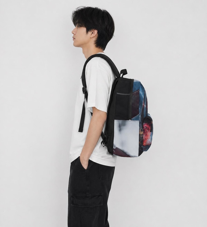 Captain America Shield Artwork Backpack | Superhero Character Print image 1