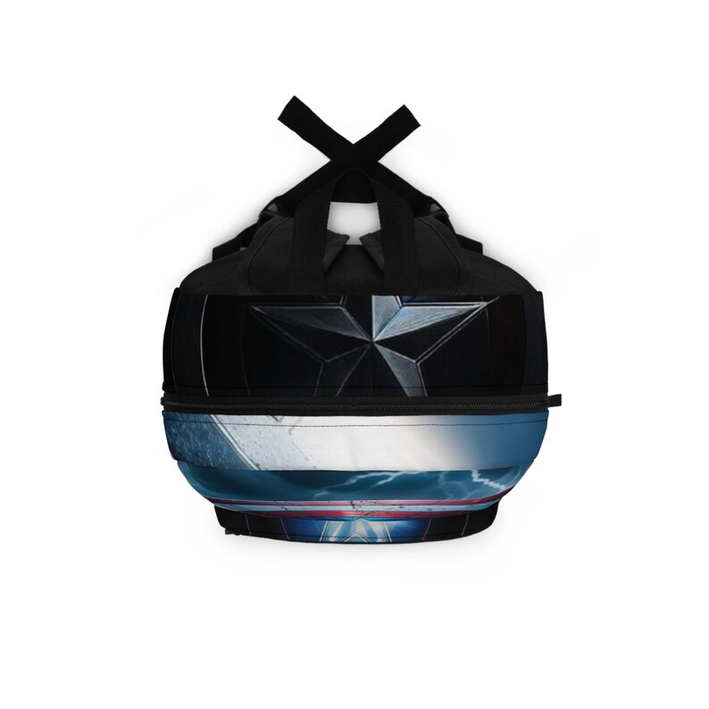 Captain America Shield Artwork Backpack | Superhero Character Print image 6
