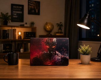 Iron Man Graphic Clear MacBook Case | Superhero Armor Design