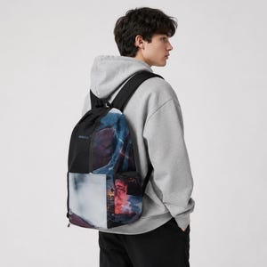 Captain America Shield Artwork Backpack | Superhero Character Print image 2