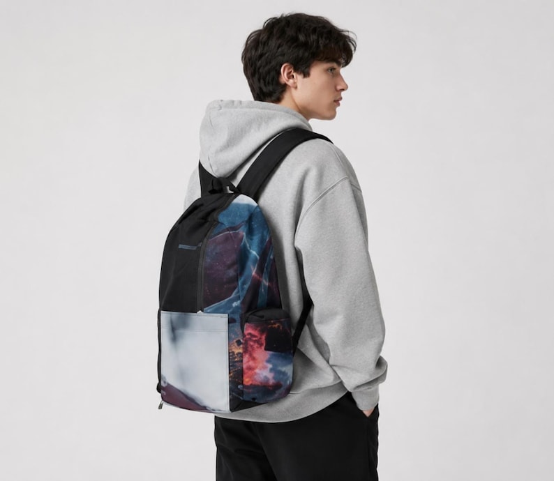 Captain America Shield Artwork Backpack | Superhero Character Print image 2