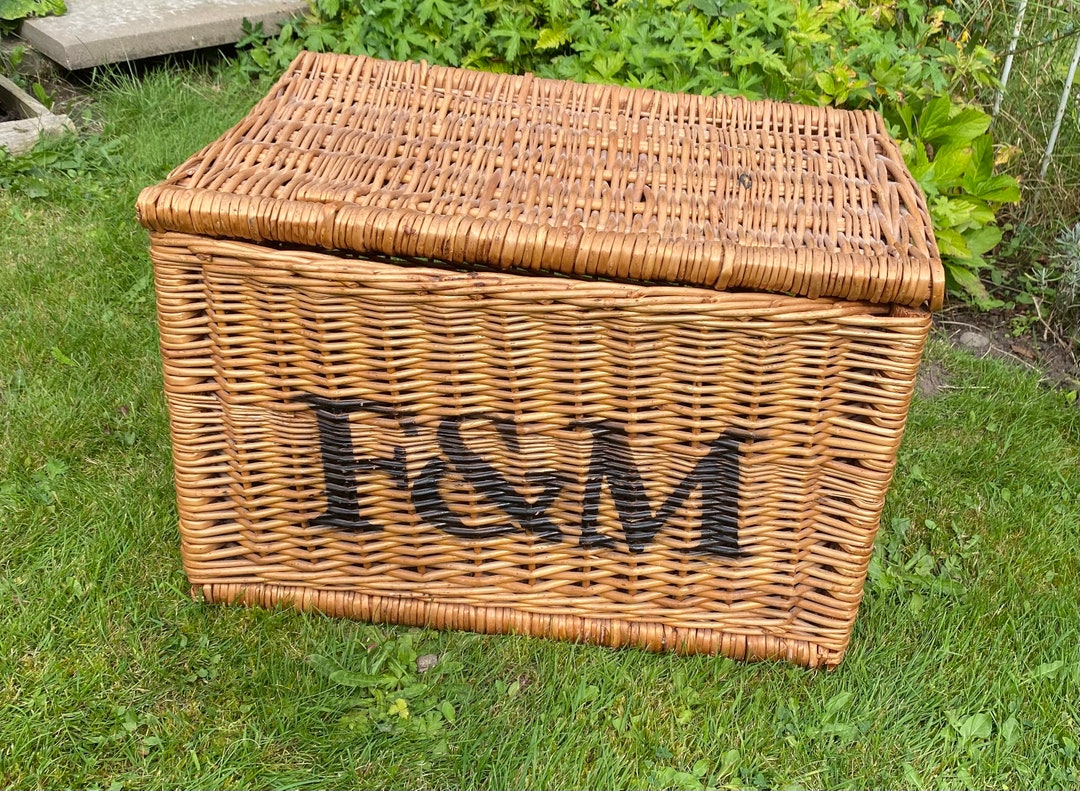 Vintage Fortnum and Mason Picnic Hamper Basket Storage Chest Etsy UK