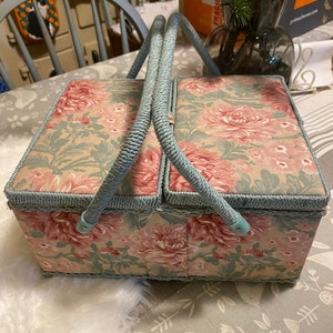 Vintage Sewing Basket Box