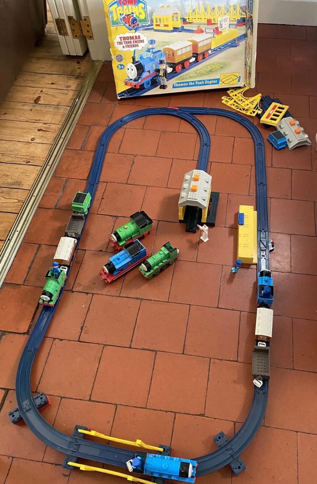 Vintage Thomas The Tank Engine Train Track And Trains Set Complete Etsy Vintage Thomas The Tank Engine Train Track And Trains Set Complete Etsy