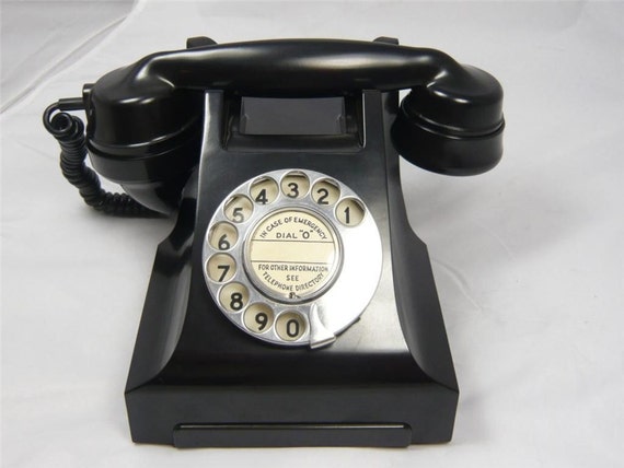 Vintage Bakelite Telephone Retro Antique Dial Telephone 