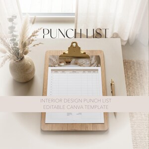renovation punchlist + punch list interior designer + home renovation checklist + contractor issue tracker form