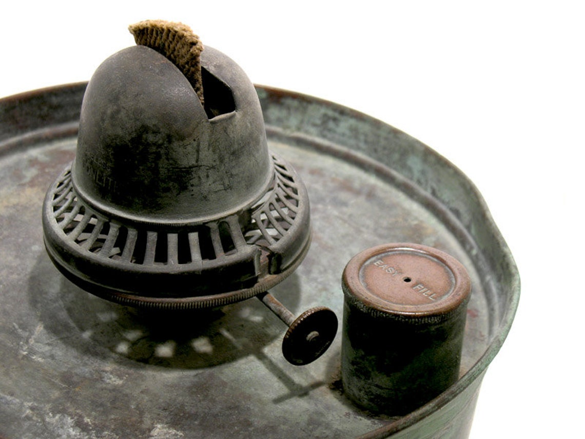 Antique Beaconlite Oil Lamp Chick Brooder Heater - Copper Kerosene Lamp ...