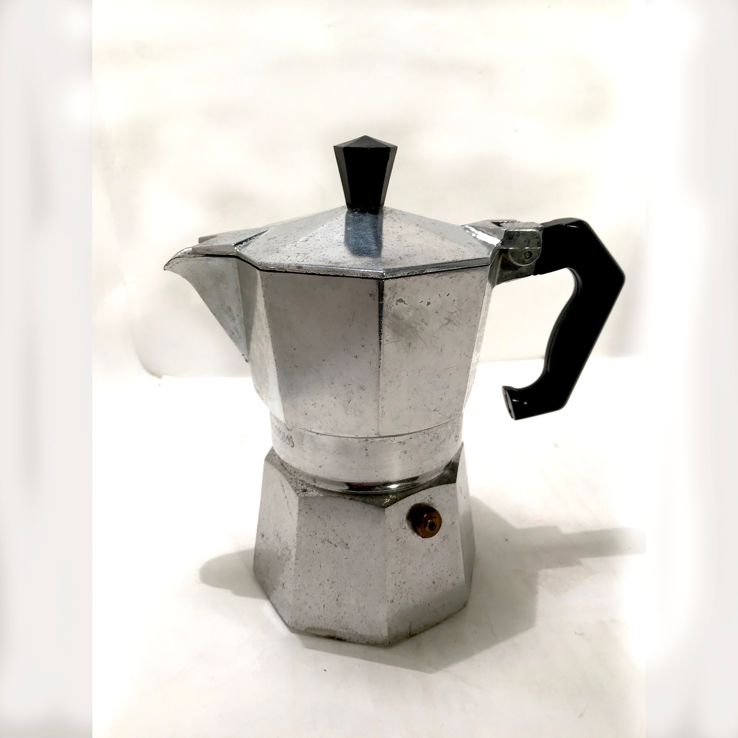 Vintage Bialetti Espresso Stove Top Aluminum Moka Pot Made in