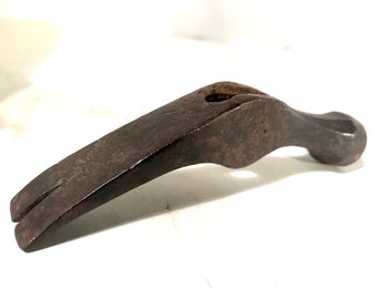 Vintage Cobblers Upholsterers Leatherworkers Hammer - Forged Tack Claw Hammer - Artisan Studio Craft Hammer Small Collectable Hand Tool