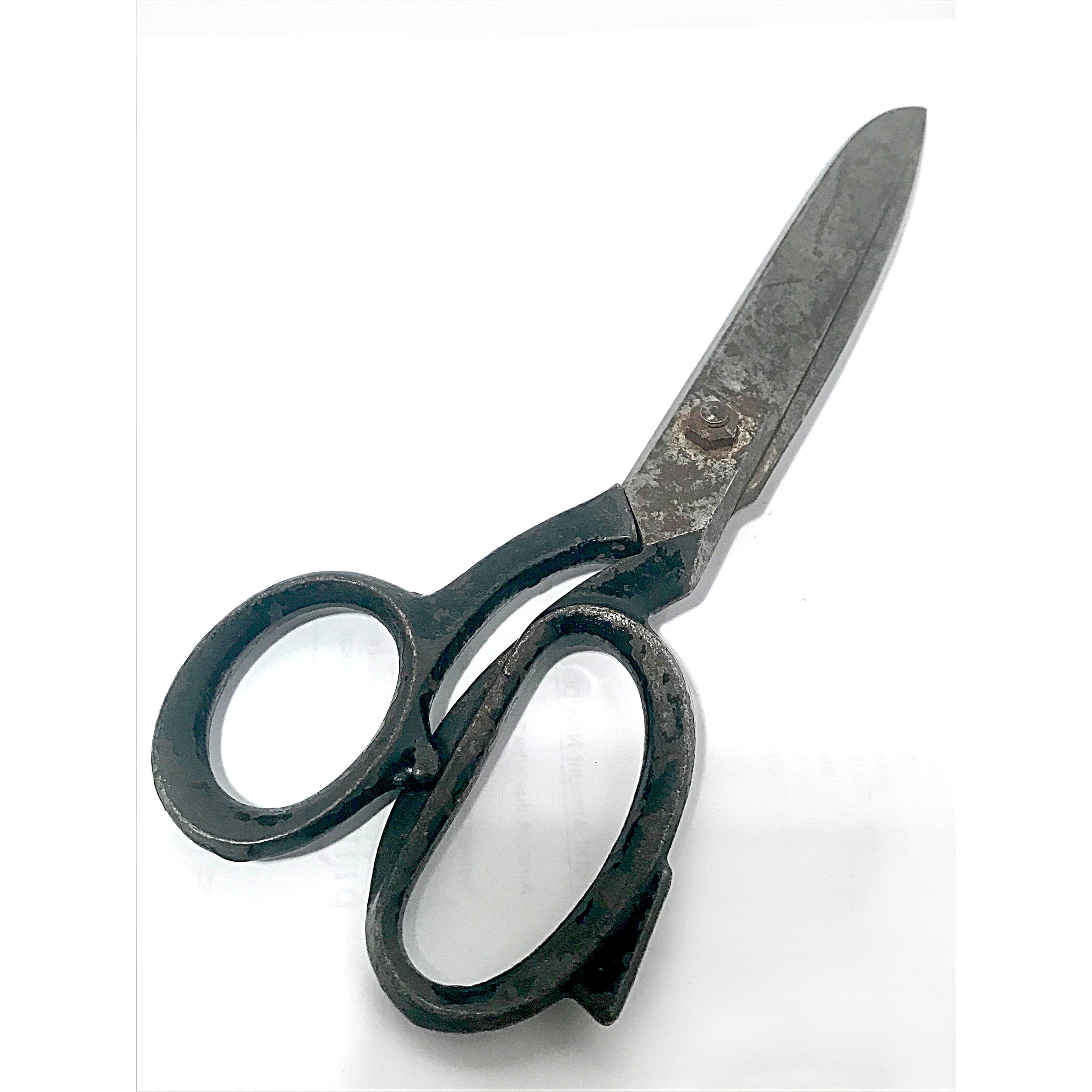 Spanish desk scissors in wrought and engraved iron, dated 1692 - Ref.78746