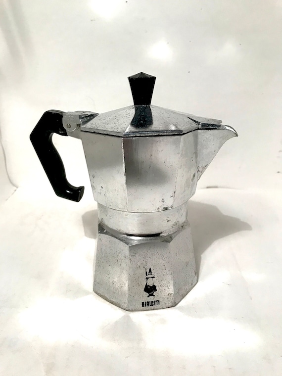 Vintage Bialetti Espresso Stove Top Aluminum Moka Pot Made in