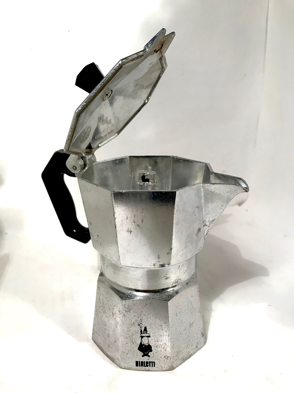 Vintage Bialetti Espresso Stove Top Aluminum Moka Pot Made in Italy