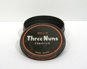 Bell's Three Nuns Tobacco Tin - Tobacco Advertising - Scottish Tobacco Tin - Pipe Tobacco Tin -2 Oz size - None Nicer - Imperial Tobacco Co.