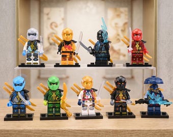MOC – Sezon 19, Ultimate Team, Bohaterowie i złoczyńcy, Złoty Ninja, Prezent do skarpety, Zabawka Lego dla chłopców, Prezent urodzinowy