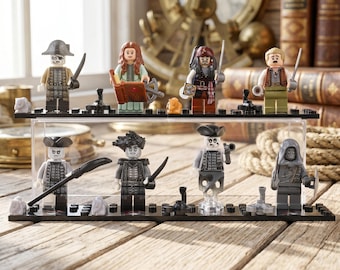 Zestaw minifigurek piratów MOC-eight: Jack, Salazar, Henry, Ghost Crew, prezent urodzinowy kompatybilny z Lego