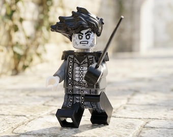MOC – Minifigurka Armando Salazara | Przeklęty Kapitan Duchów | Łowca Jacka Sparrowa | Prezent urodzinowy z filmu Piraci z Karaibów