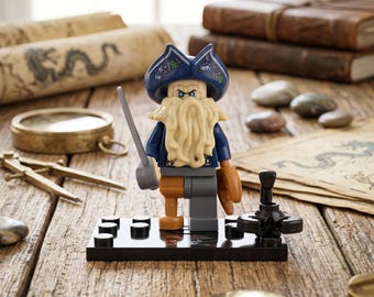 Minifigurka Davy'ego Jonesa | Przeklęty Kapitan Latający Holender, Kolekcjoner Dusz (Kompatybilna z LEGO)