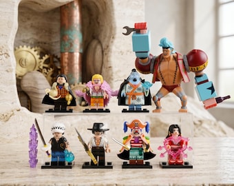 Ensemble une pièce MOC-8, Franky, Croc, Law, Buggy, Mihawk, Hancock, Doffy, Jinbe, compatible Lego, cadeau fête des enfants