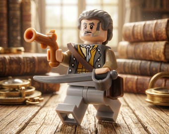 MOC – Minifigurka Joshamee Gibbs | Lojalny pierwszy oficer kapitana Jacka | Przesądny żeglarz | Prezent urodzinowy z filmu Piraci z Karaibów