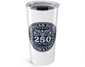 Ótimo presente patriótico para mãe e pai | Copo térmico de 590ml com estampa da bandeira americana | Caneca de viagem de aço inoxidável com a bandeira dos EUA
