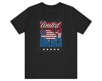 Camiseta com a bandeira dos Estados Unidos | Camiseta com a bandeira dos EUA, blusa patriótica